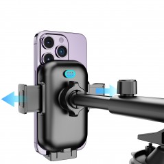 Phone Holder - Dudao F3Pro+ bilhållare för mobiler med inbyggd trådlös laddning