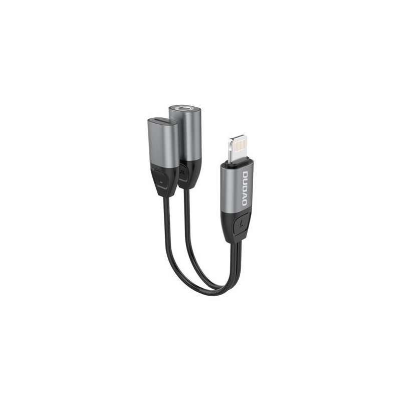 Other Supplies - Dudao L17i+ Lightning till 3.5mm ljud-adapter med laddning