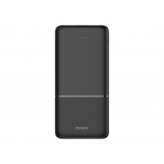 Powerbank 10 000 mAh, 2x USB-A, 1x USB-C, QuickCharge max 20W, svart