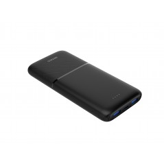 Portable Batteries - Powerbank 10 000 mAh, 2x USB-A, 1x USB-C, QuickCharge max 20W, svart