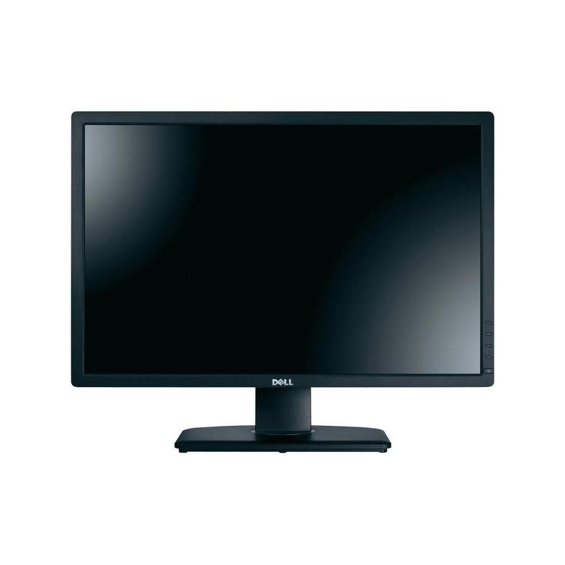 Used computer monitors - Dell 24" U2412M LED-skärm med IPS-panel med Ergonomisk fot (beg med liten repa kant)