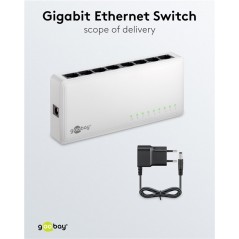 Buying a network switch - Goobay 8-portars gigabitswitch (10/100/1000 Mbit/s)