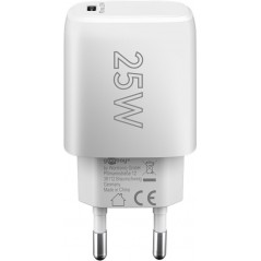 Strömadapter GaN  med USB-C PD (Power Delivery) 25W, snabbladdning