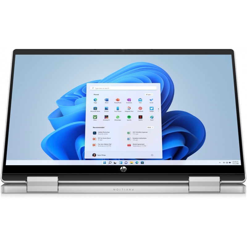 Laptop with 14 and 15.6 inch screen - HP Pavilion x360 14-ek0026no 14" i5-12 8GB 512SSD Win 11 Natural Silver
