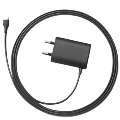 Universal 15W USB-C väggladdare med 1.4m kabel, svart