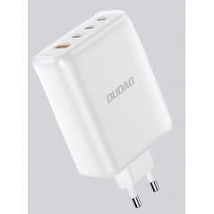 Snabbladdande strömadapter GaN med USB-C PD 140W 3x USB-C och 1x USB-A