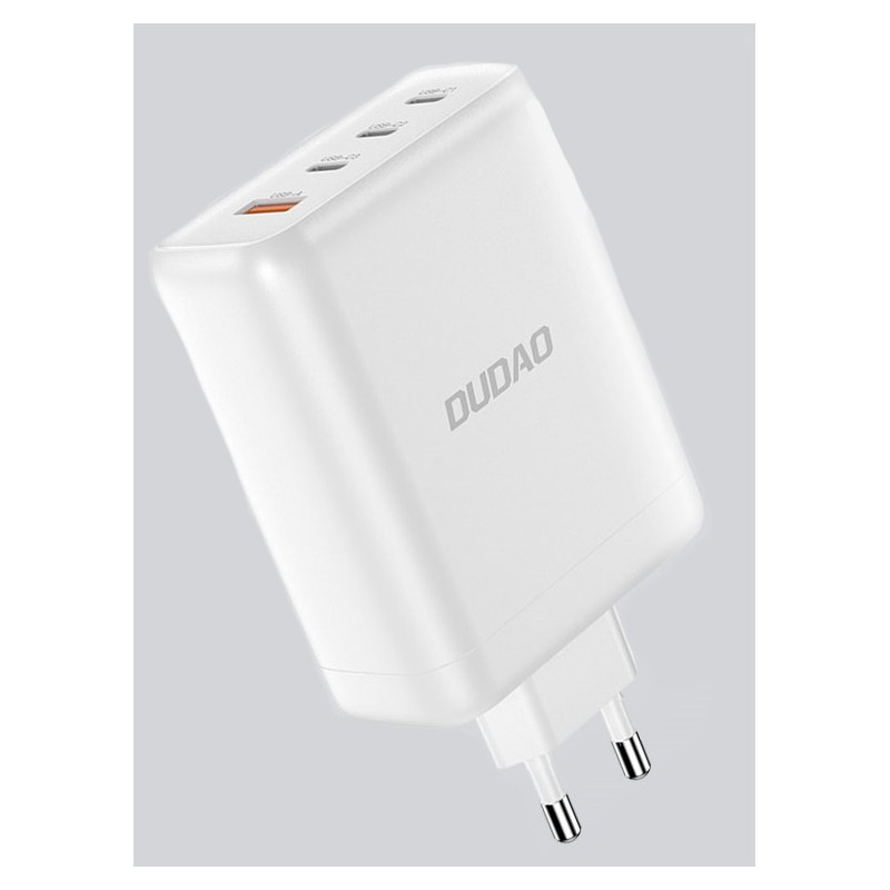 USB-C Chargers - Snabbladdande strömadapter GaN med USB-C PD 140W 3x USB-C och 1x USB-A