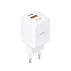 Snabbladdande strömadapter GaN 33W med USB-C och USB-A