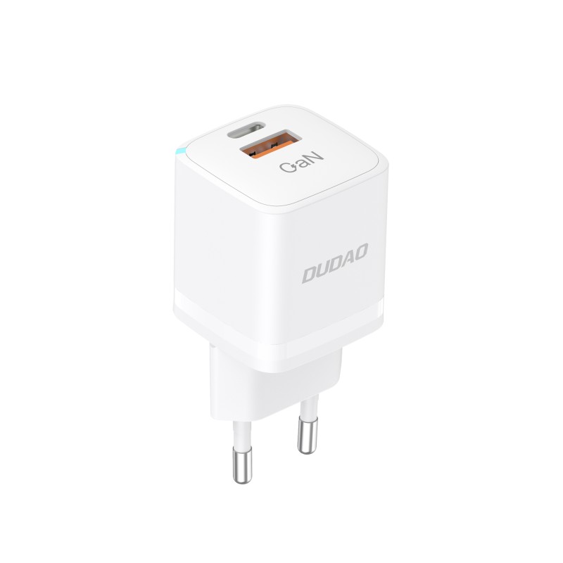 Chargers and Cables - Snabbladdande strömadapter GaN 33W med USB-C och USB-A