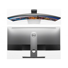 Used computer monitors - Dell UltraSharp U3417W 34" välvd IPS-skärm 3440 x 1440 DP/HDMI/MDP (beg med en del repor på skärm)