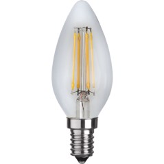 Dimbar LED-lampa sockel E14 40W C35 clear glass 2700K