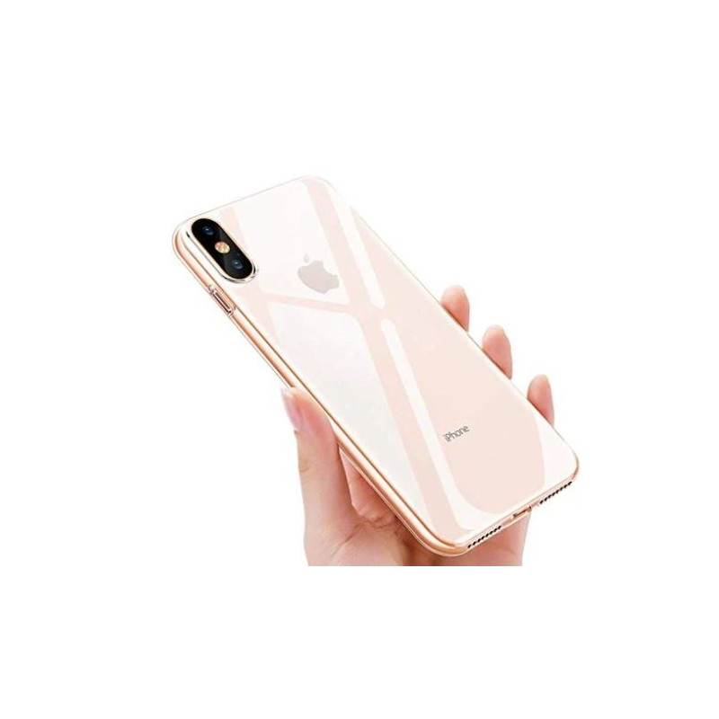 Used iPhone - iPhone XS 256GB Gold (beg) (sprucken baksida med skal, nytt batteri & skärm)