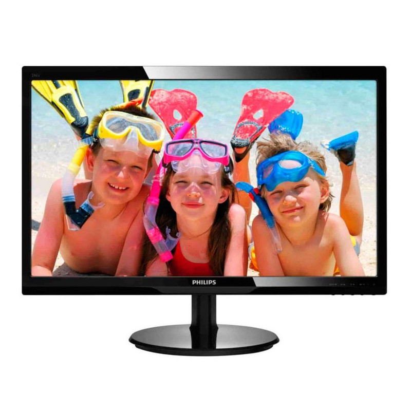 Used computer monitors - Philips 246V5LHAB 24-tums LED-skärm (beg)