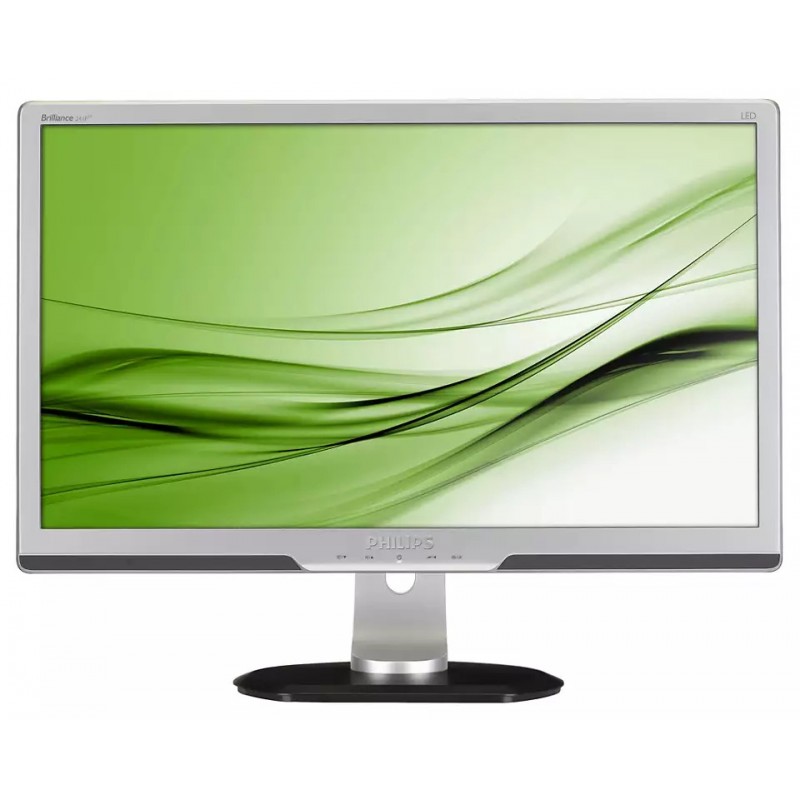 Used computer monitors - Philips 241P3LYES/00 24-tums ergonomisk LED-skärm (beg)