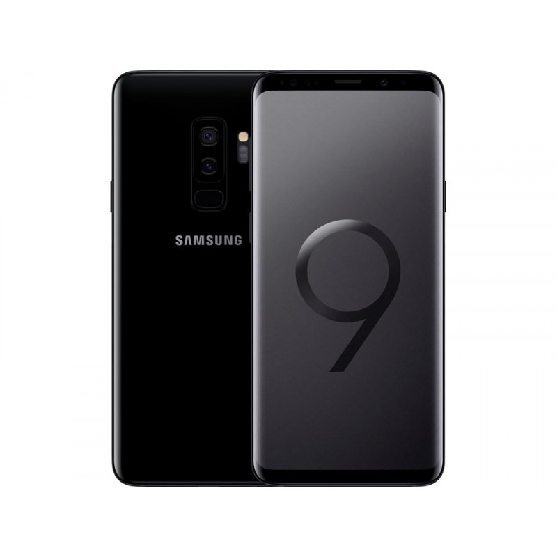 Galaxy S9 - Samsung Galaxy S9 Plus 64GB Dual SIM Black (beg) (skadad baksida, SKAL ingår)