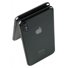 Used iPhone - iPhone X 64GB Space Gray med 1 års garanti (beg) (glaskross runt kamera, SKAL ingår)