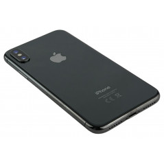 Used iPhone - iPhone X 64GB Space Gray med 1 års garanti (beg) (glaskross runt kamera, SKAL ingår)