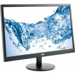 AOC 24" LED-skärm med högtalare (DVI/VGA) (beg)