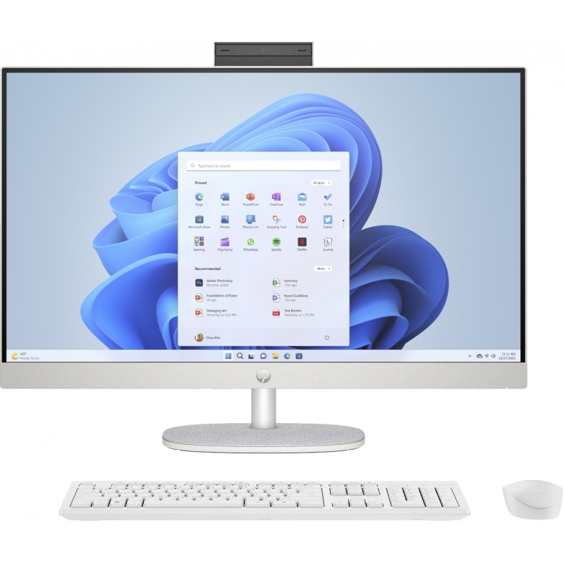 All-in-one computer - HP All-in-One 27-cr0037no 27" Full HD Ryzen 5 8GB 512GB SSD Win 11