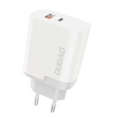 Dudao snabbladdande USB-C och USB-A strömadapter