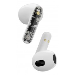 Streetz T150 True Wireless in-ear headset vit/transparent