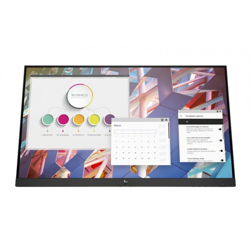 Used computer monitors - HP E24 G4 24-tums Full HD LED-skärm med IPS-panel (beg utan fot - kan köpas separat)