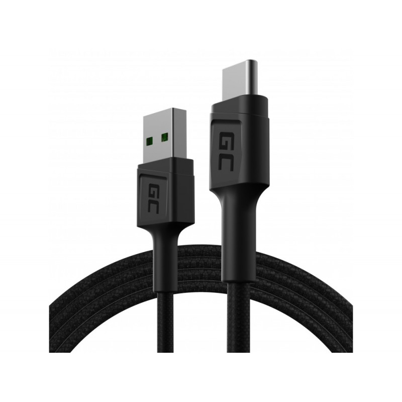 USB-C cable - GreenCell USB-C till USB-kabel med stöd för QC 3.0 snabbladdning
