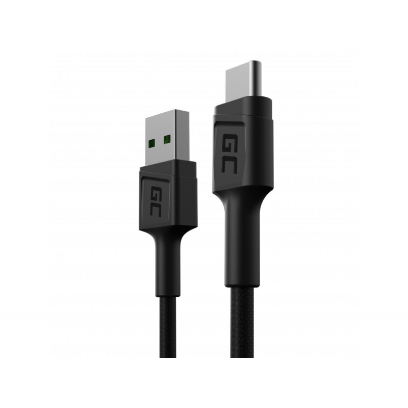 USB-C cable - Green Cell USB-C till USB-kabel med stöd för QC 3.0 snabbladdning