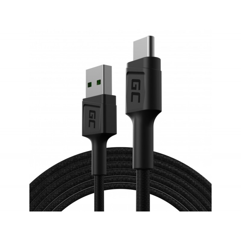 USB-C cable - GreenCell USB-C till USB-kabel med stöd för QC 3.0 snabbladdning