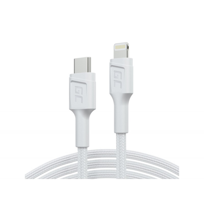 Computer accessories - GreenCell MFi USB-C till Lightning-kabel 1 meter med PD snabbladdning