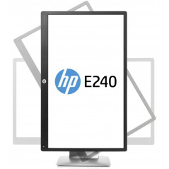 HP EliteDisplay 24" E240 IPS-skärm (beg med repor på ramen)