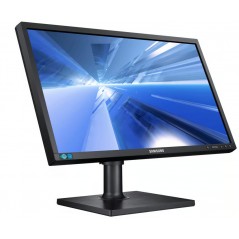 Used computer monitors - Samsung 24" S24C650BW LED-skärm med ergonomisk fot (beg med repor på ram och fot)