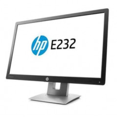HP EliteDisplay E232 23" LED-skärm (beg med repa fot)