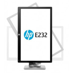HP EliteDisplay E232 23" LED-skärm (beg med repa fot)