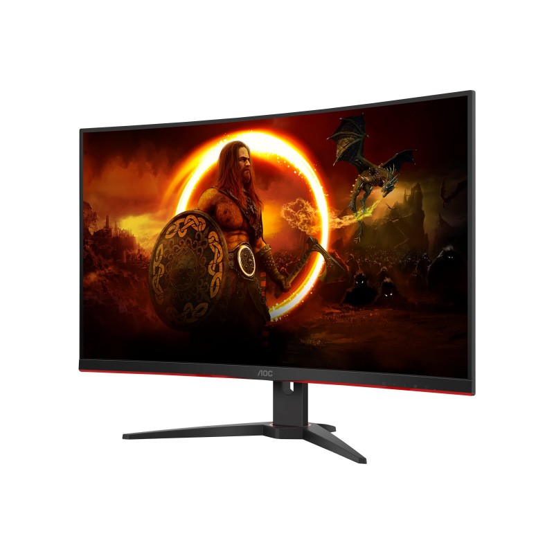 Computer monitor 25" or larger - AOC CQ32G2SE 32" curved gamingskärm med 165 Hz och VA-panel