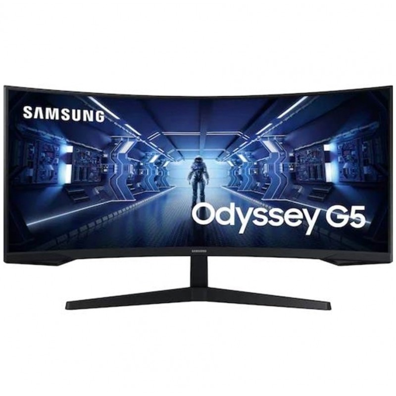 Computer monitor 25" or larger - Samsung Odyssey G5 C34G55 34" curved gamingskärm med 165 Hz och VA-panel