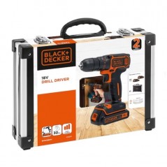 Drilling Machine & Screw driver - Black & Decker borrmaskin/skruvdragare med 2 batterier och ca 75 tillbehör