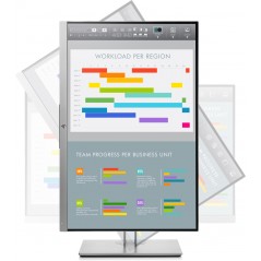 Used computer monitors - HP EliteDisplay E243i 24" Full HD+ IPS-skärm (beg med litet märke skärm)