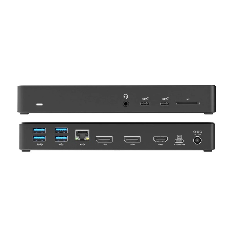 Docking station universal - Alogic USB-C Multiport universal dockningsstation 12-i-1 med stöd för 3 skärmar