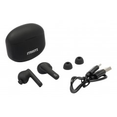 In-ear - Streetz TWS-116 True Wireless in-ear headset med aktiv brusreducering (ANC)