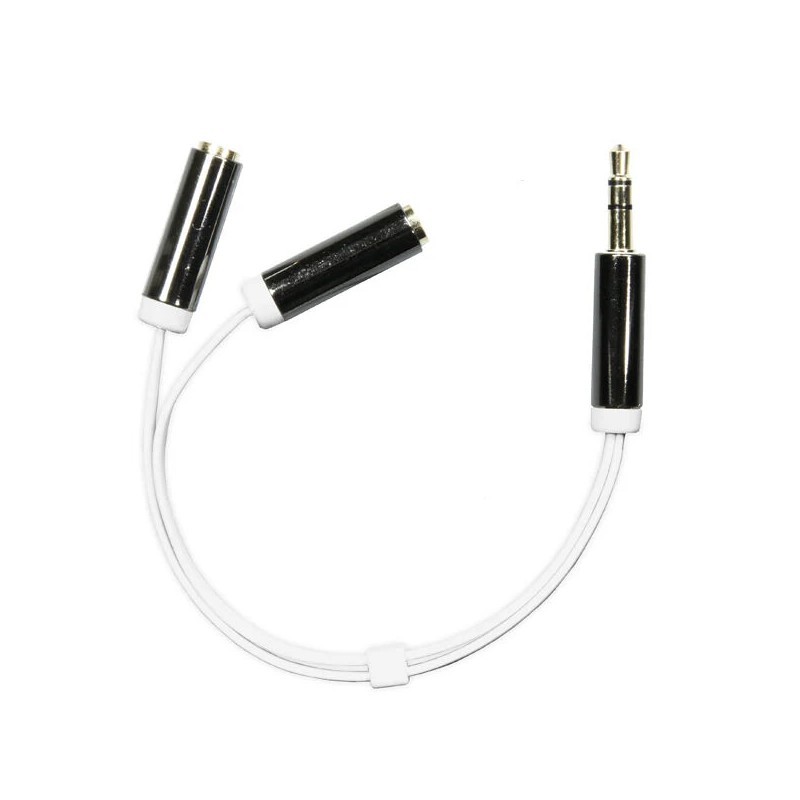 Other Supplies - Headsetadapter 2x 3.5 mm till 1x 3.5 mm till smartphones eller laptops