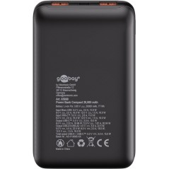 Portable Batteries - Goobay powerbank 20 000 mAh med 2x USB-A och 1x USB-C med stöd för PD 20W