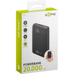 Portable Batteries - Goobay powerbank 20 000 mAh med 2x USB-A och 1x USB-C med stöd för PD 20W