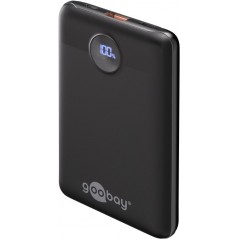 Goobay powerbank 10 000 mAh med 1x USB-A och 1x USB-C med stöd för PD 20W