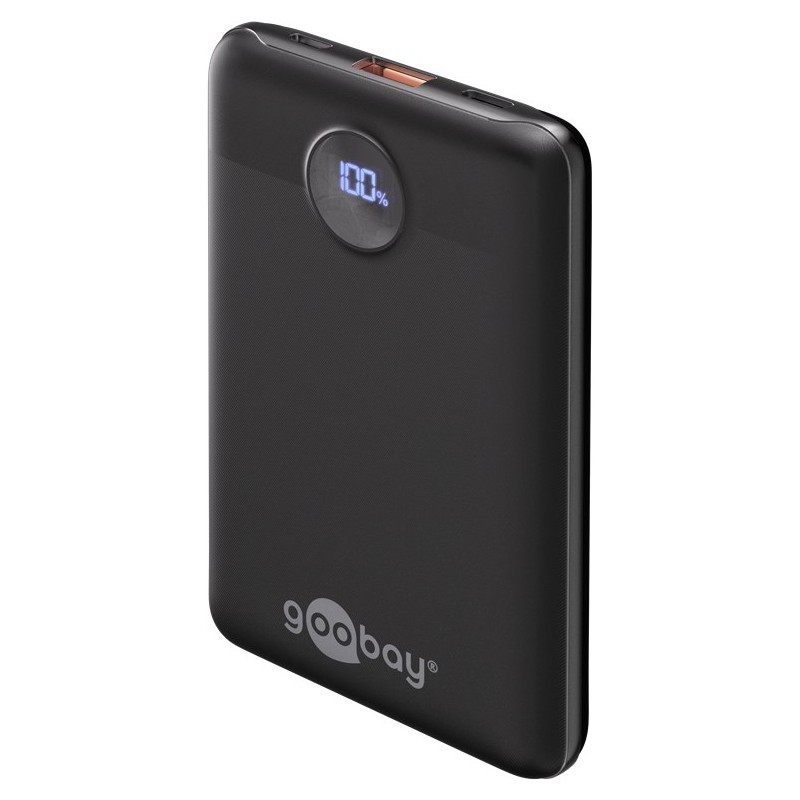 Portable Batteries - Goobay powerbank 10 000 mAh med 1x USB-A och 1x USB-C med stöd för PD 22.5W