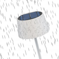 Outdoor Lamps - Goobay portabel solcellsladdad bordslampa för inom- och utomhusbruk (svart/vit/brons)