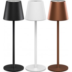 Laddningsbar bordslampa för inom- och utomhusbruk (svart/vit/brons)...