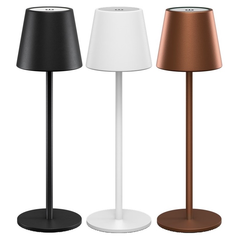 Outdoor Lamps - Laddningsbar bordslampa för inom- och utomhusbruk (svart/vit/brons)