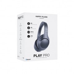 Noise Cancelling Earphones - Happy Plugs Play Pro bluetooth-hörlurar med aktiv brusreducering vit/svart