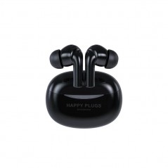 Noise Cancelling Earphones - Happy Plugs Joy Pro in-ear bluetooth-hörlurar med aktiv brusreducering vit/svart